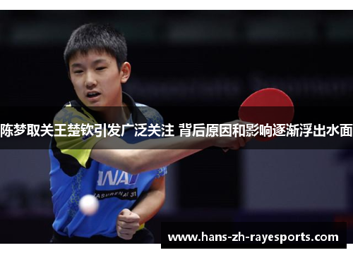 陈梦取关王楚钦引发广泛关注 背后原因和影响逐渐浮出水面
