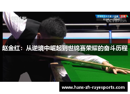 赵金红：从逆境中崛起到世锦赛荣耀的奋斗历程
